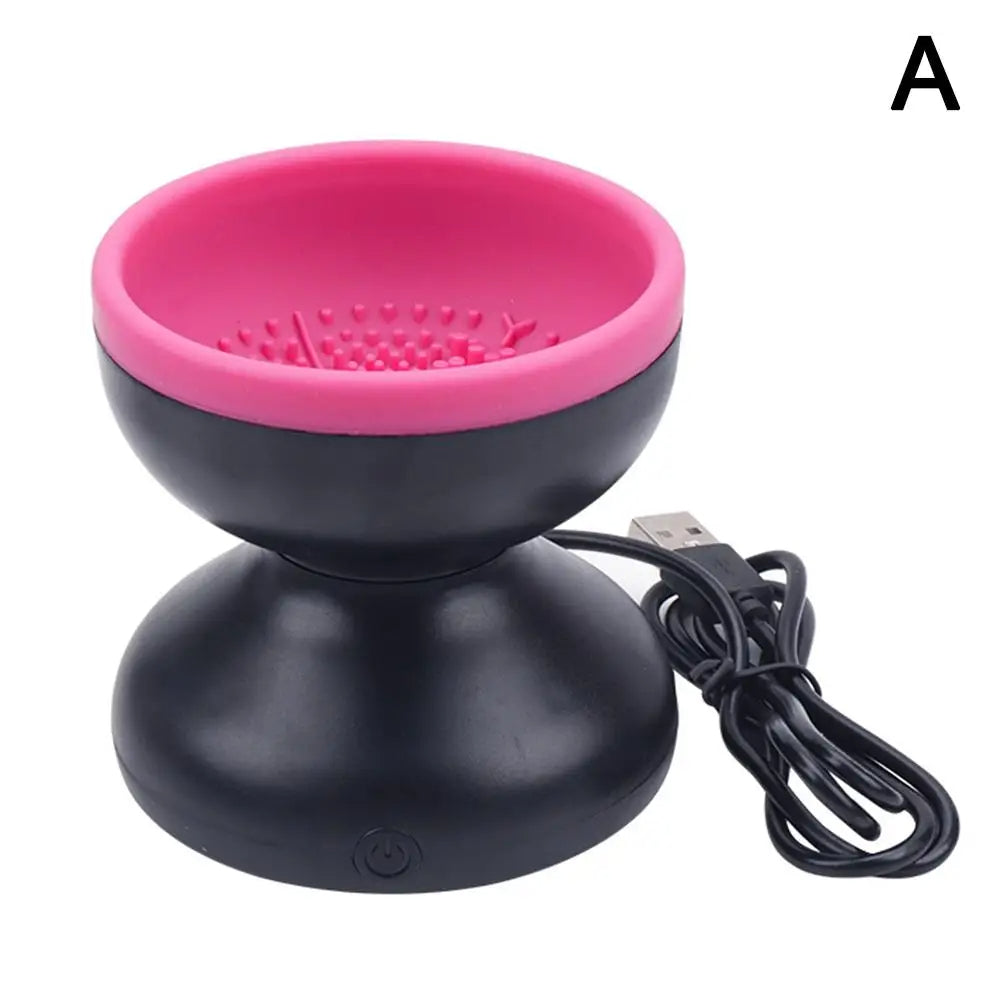 Electric Makeup Brush Cleaner Machine Portable Automatic USB Cosmetic Brush Cleaner Tools For All Size Beauty Makeup Brushes Set