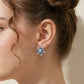 Denim Maple Earrings