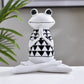 Yoga Frog Figurines Meditation Animal Ornaments Resin Statue Living Room Bedroom Interior Decor Office Home Decoration