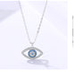 S925 Sterling Silver Jewelry European and American Atmospheric Demon Eye Necklace Eye Pendant