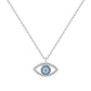 S925 Sterling Silver Jewelry European and American Atmospheric Demon Eye Necklace Eye Pendant