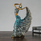 Peacock Dancer Girl Character Resin Decorative Ornaments