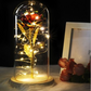 Enchanted Forever Rose Flower In Glass LED Light Home Decoration