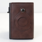 AirTag Wallet Anti Theft Bullet Card Bag Multi-functional Rfid Card Holder Men's Leather Slim Wallets For Airtag Air Tag
